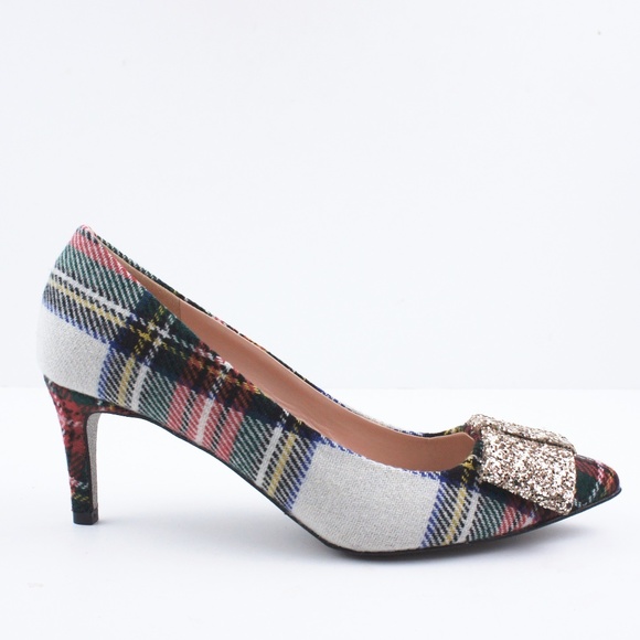 New JCREW Colette Pumps in Snowy Stewart Tartan - Picture 4 of 6